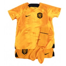 Nederland Hjemmedraktsett Barn VM 2022 Kortermet (+ korte bukser)